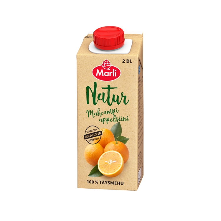 Täysmehu Marli Naturappelsiini 2 dl - 2