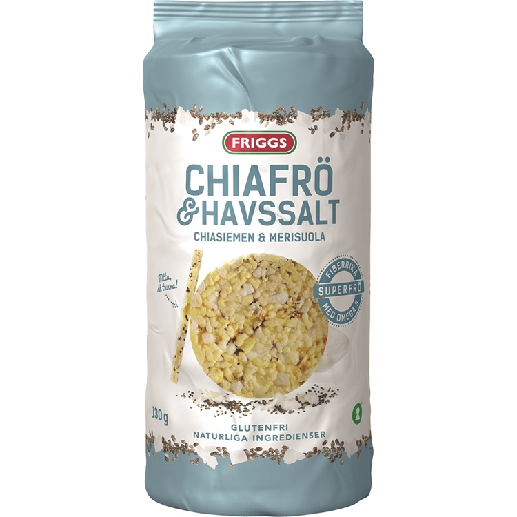 Maissikakku Friggs chia&merisuola 130g - 2