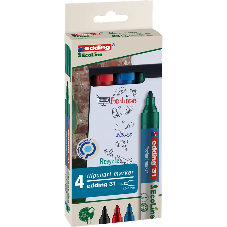 Lehtiökynä edding 31Ecoline värilaj. /4 - 2
