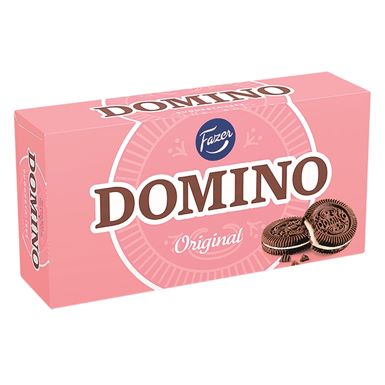 Täytekeksi Fazer Domino Original 350g - 2