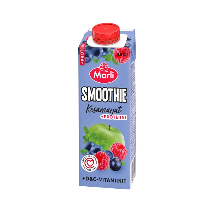 Smoothie Marli kesämarja proteiini 0,25l