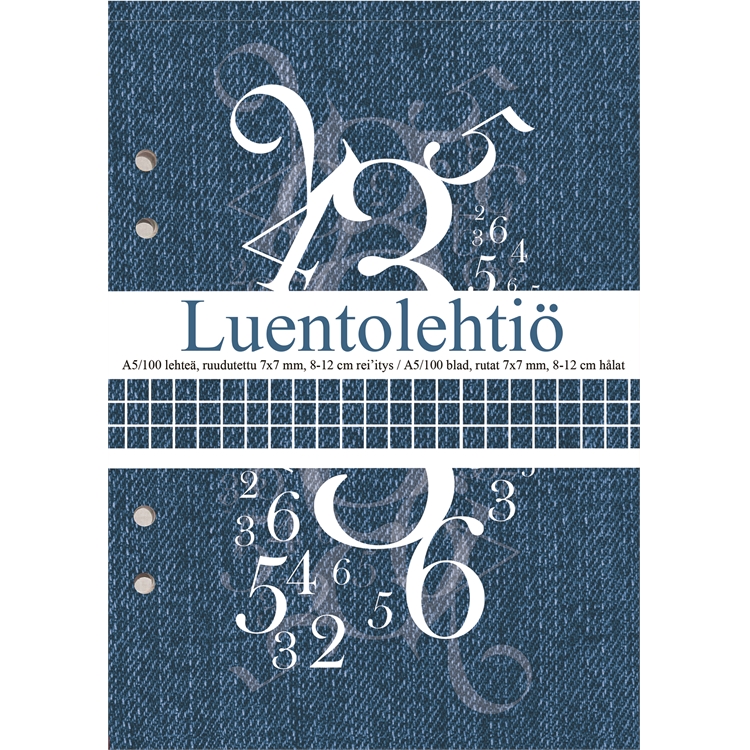 Luentolehtiö A5/100 7X7 LS 8-12 reijitys - 2