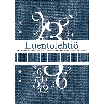 Luentolehtiö A5/100 7X7 LS 8-12 reijitys