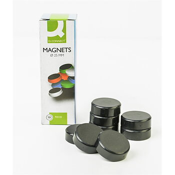Magneetti Q-Connect 25 mm musta/10