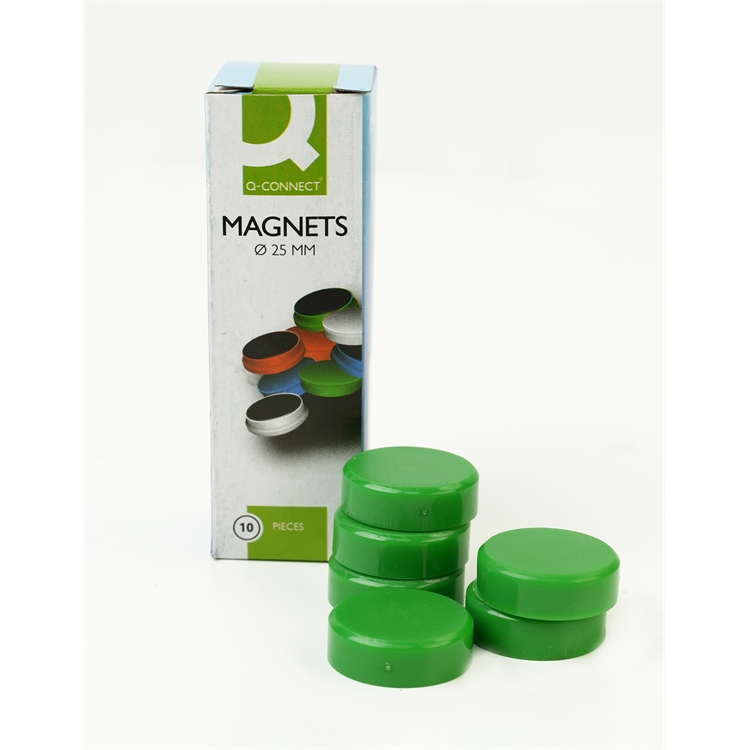 Magneetti Q-Connect 25 mm vihreä/10 - 2