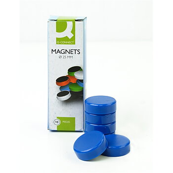 Magneetti Q-Connect 25mm sininen/10