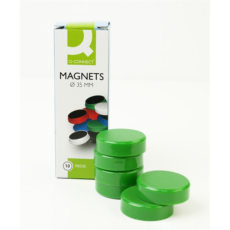 Magneetti Q-Connect 35 mm vihreä/10 - 2