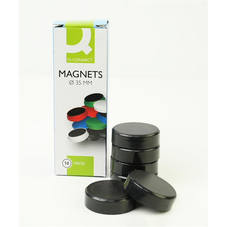Magneetti Q-Connect 35mm musta/10