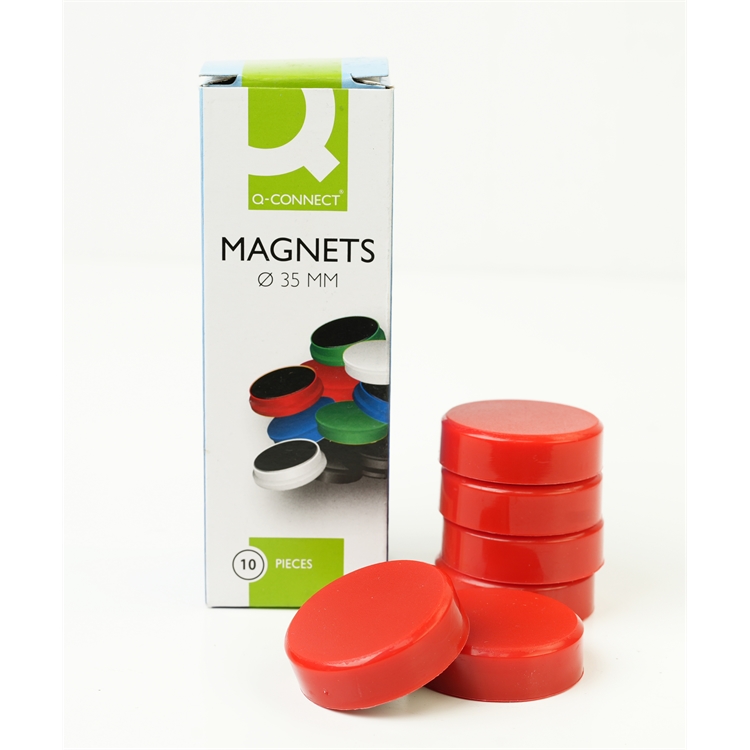 Magneetti Q-Connect 35mm punainen/10
