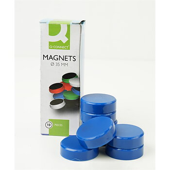 Magneetti Q-Connect 35mm sininen/10