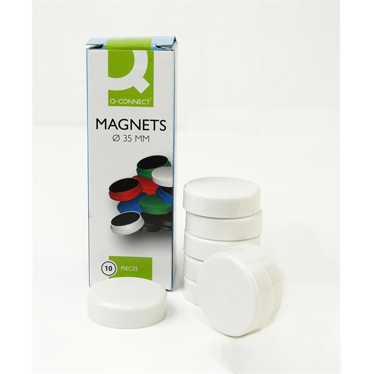 Magneetti Q-Connect 35mm valkoinen/10 - 2