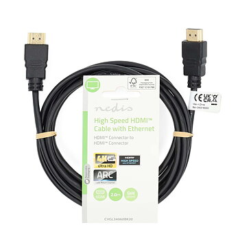 Kaapeli Nedis HDMI 4k 2m musta