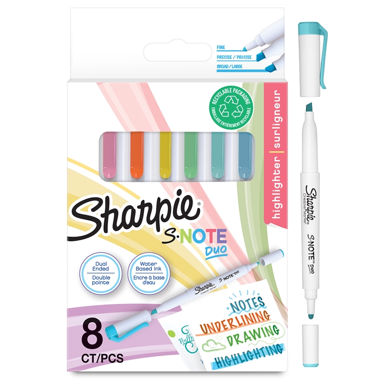 Sharpie S-Note Duo värilajitelma blis /8 - 2