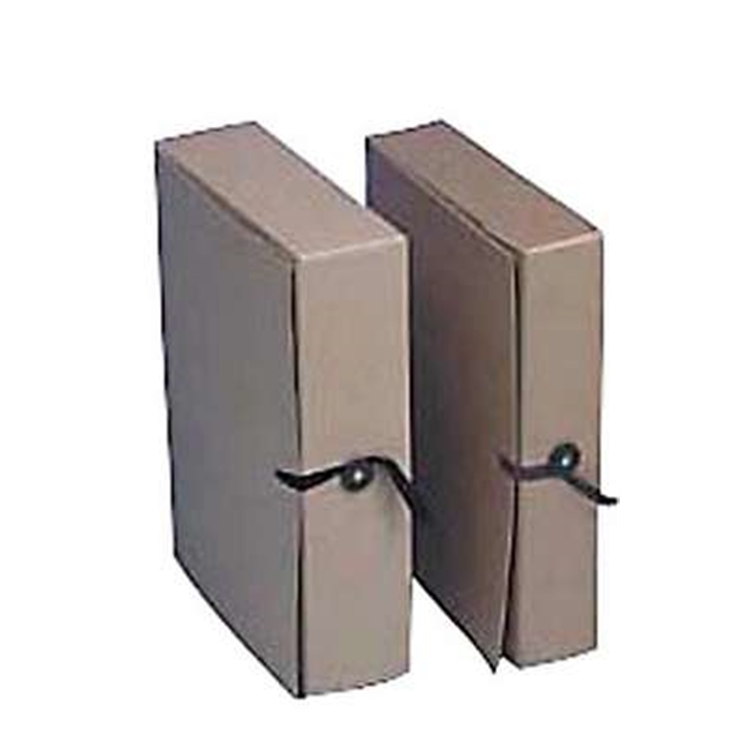 Arkistokotelo A4 nappi/nauha 6cm ruskea - 3