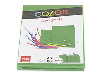 ELCO COLOR KORTTI+KUORI A6/C6 VIHREÄ /10-loppuunmyynti