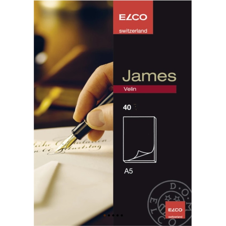 ELCO JAMES VELIN KIRJEPAPERILEHTIÖ A5/40 - 2