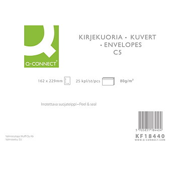 Tarrakuori Q-Connect C5 80g valk/25