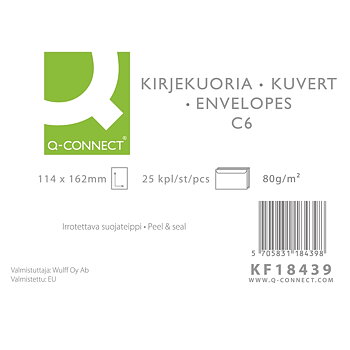 Tarrakuori Q-Connect C6 80g valk/25