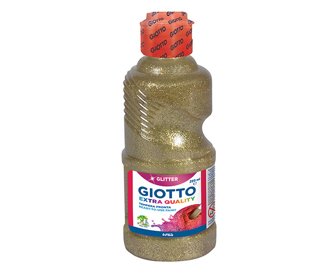GIOTTO GLITTER PAINT250ML KULTA
