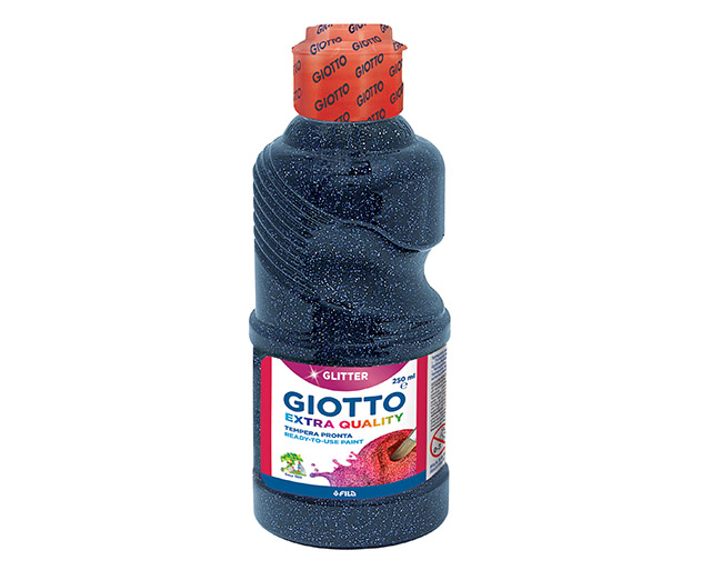 GIOTTO GLITTER PAINT250ML TUMMANSININEN