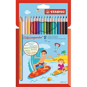 STABILO AQUACOLOR 1612-6/12V PITK PAHVIR