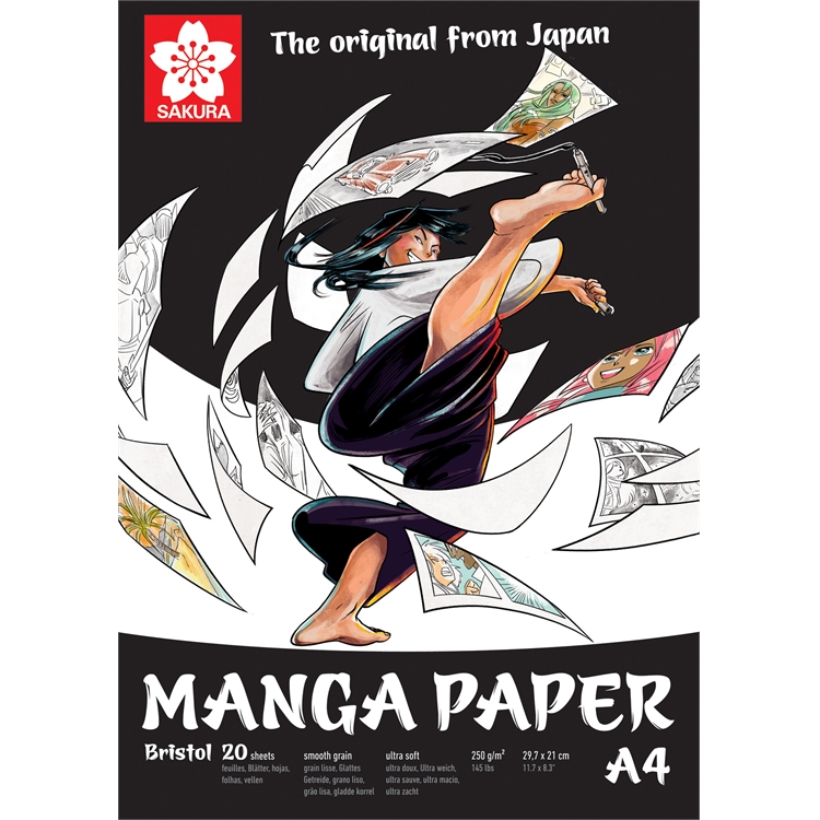SAKURA MANGA PIIRUSTUSLEHTIÖ A4