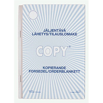 Lähetys/tilauslomake 575 A5 pysty/75