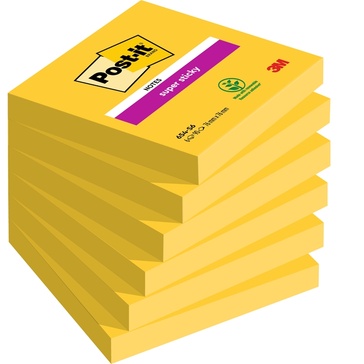 POST-IT SUPER STICKY 654-SN 76X76 KELT. - 2