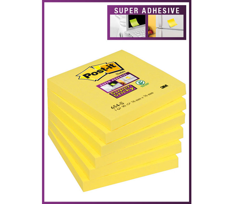 POST-IT SUPER STICKY 654-SN 76X76 KELT.