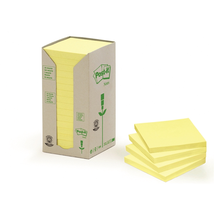 Viestil Post-it Eko654 76X76mm kelt/16
