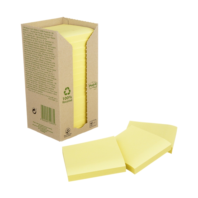 Viestil Post-it Eko654 76X76mm kelt/16 - 2
