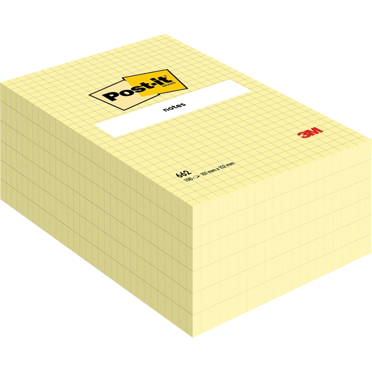 Viestilappu Post-it662 102X152mm r kelt - 2