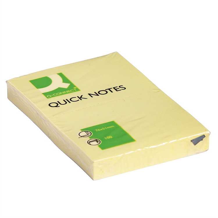 Viestilappu Q-Connect 51X76mm FSC kelt. - 2