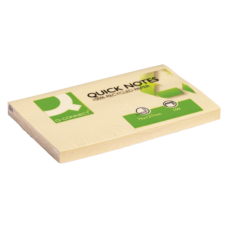 Viestilappu Q-Connect Eko 76X127mm kelt - 2