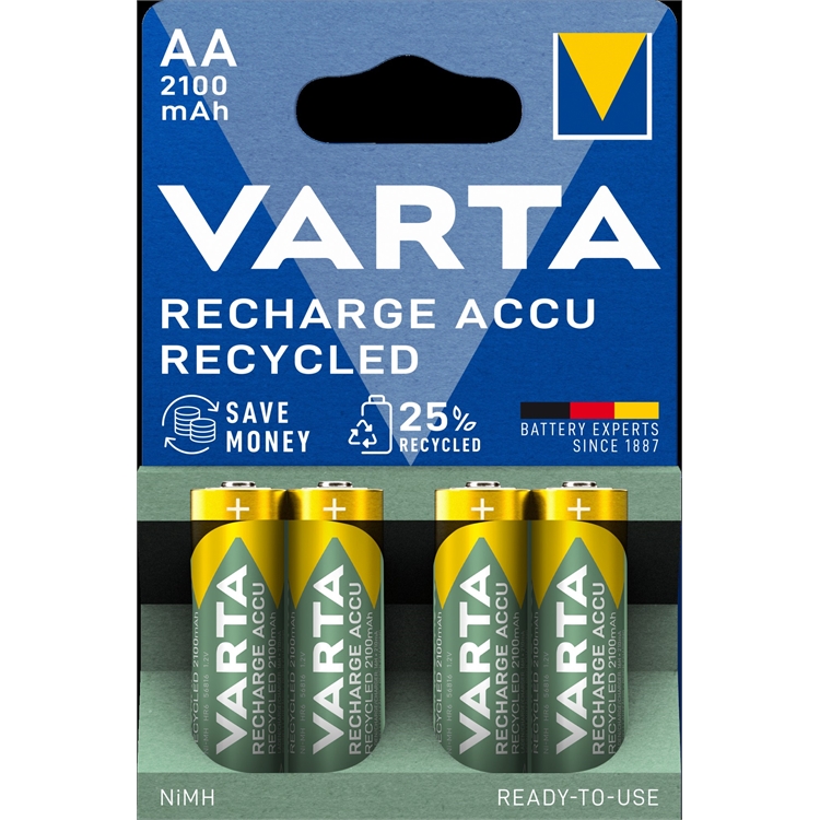 Akkuparisto Varta Recharge AA 2100mAh/4 - 2