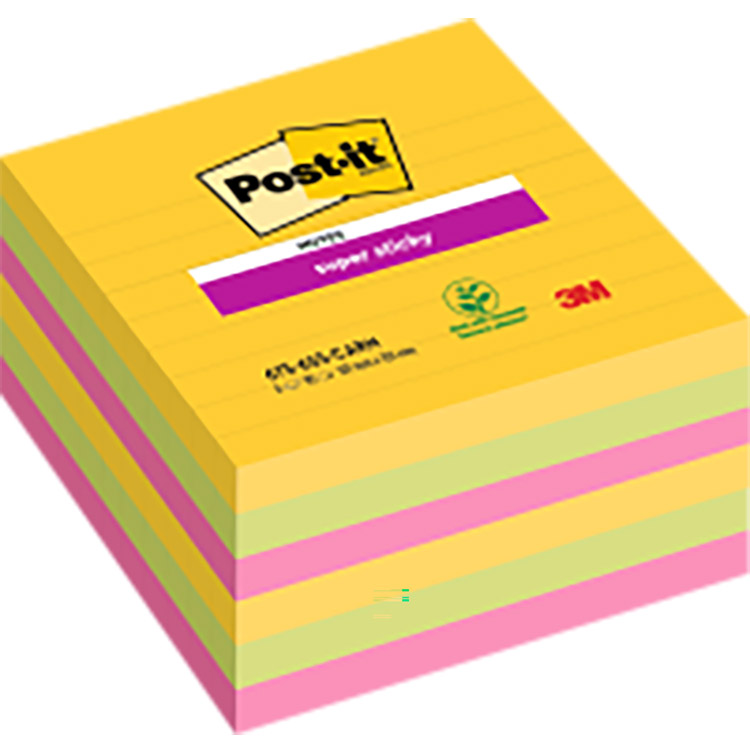 POST-IT SUPERSTICKYCARNIVAL 101X101MM/6