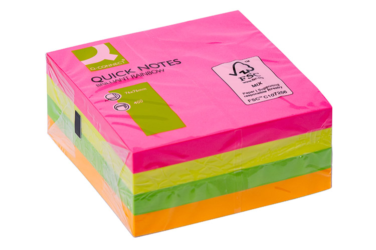 Viestilappukuutio Q-Connect 76x76 FSC ne
