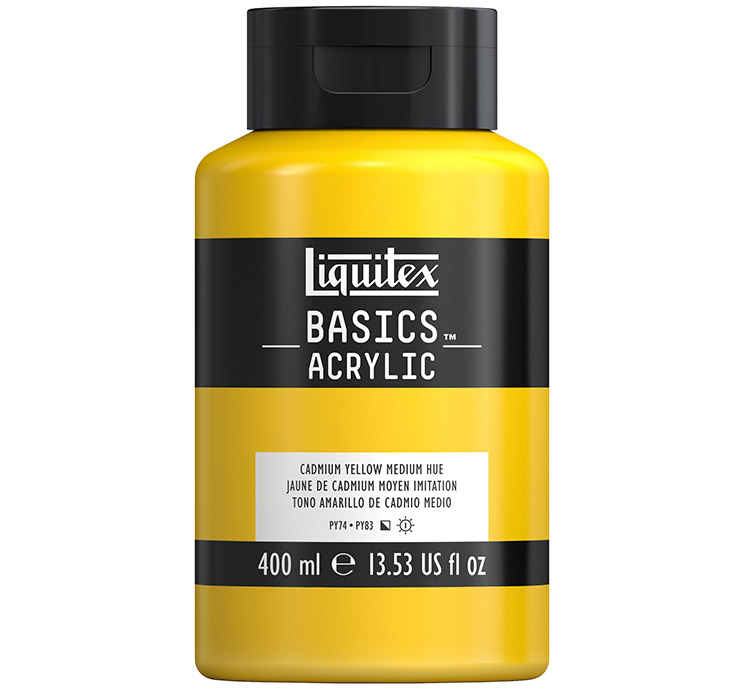 LX AKRYYLIVÄRI 400ML KELTAINEN