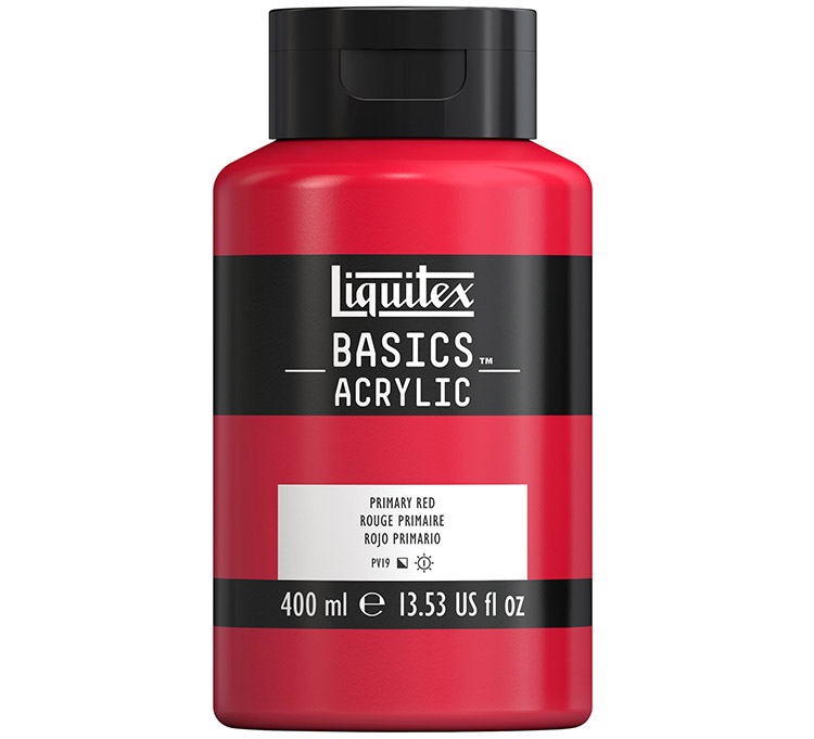 LX AKRYYLIVÄRI 400ML KIRKAS PUNAINEN