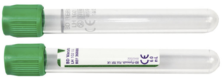 NÄYTEPUTKI VACUTAINER LI-HEP TR /100