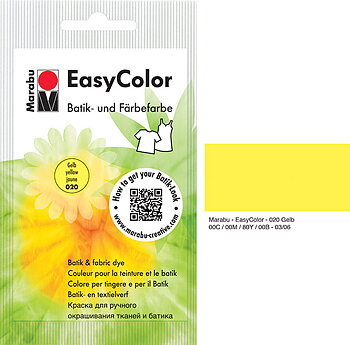 MARABU EASYCOLOR BATIIKKIVÄRI 25G KELT. (loppuunmyynti)