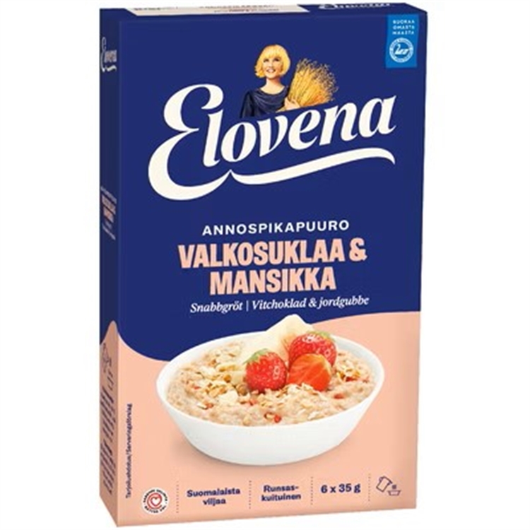 Annospuuro Elovena valkosuklaa-mansikk/6 - 2