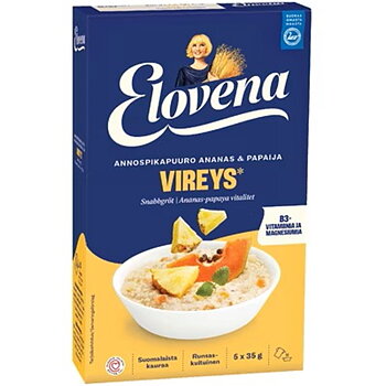Annospuuro Elovena vireys ananas-papaija