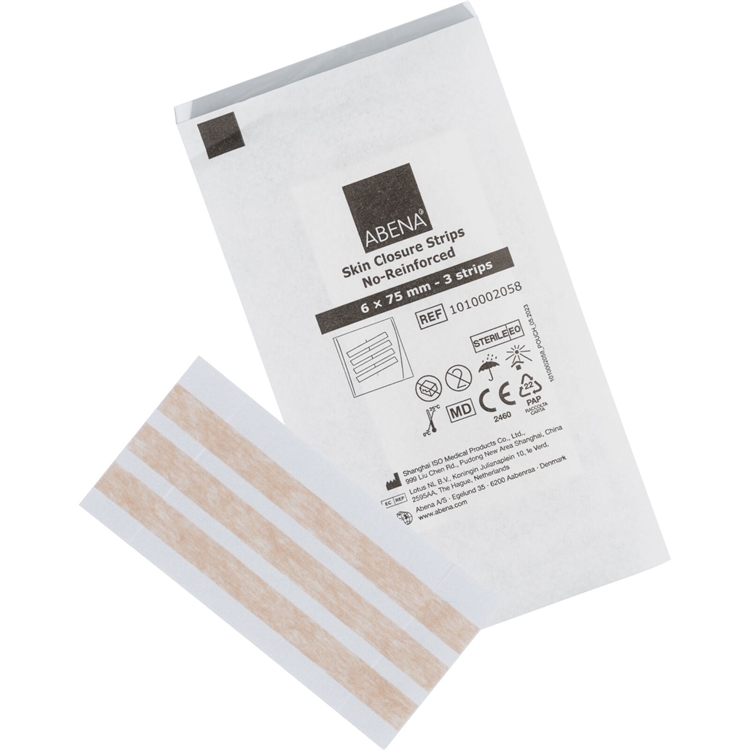Haavansulkuteippi Abena 6x75mm beige/210