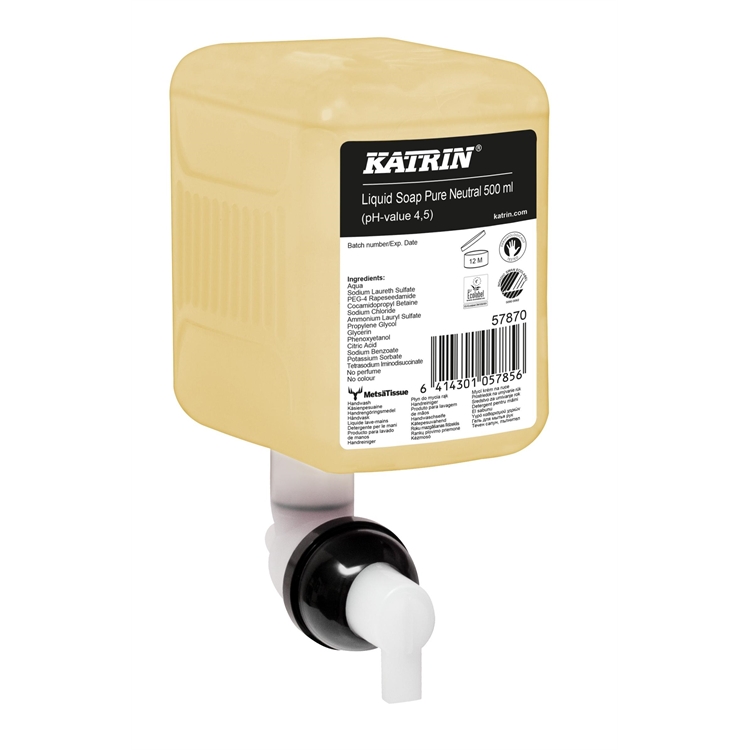 Nestesaippua neutralKatrin Clean 500 ml