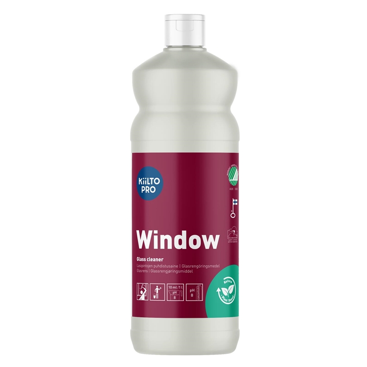 Lasipintojen puhdistusaine 1L Kiilto pro