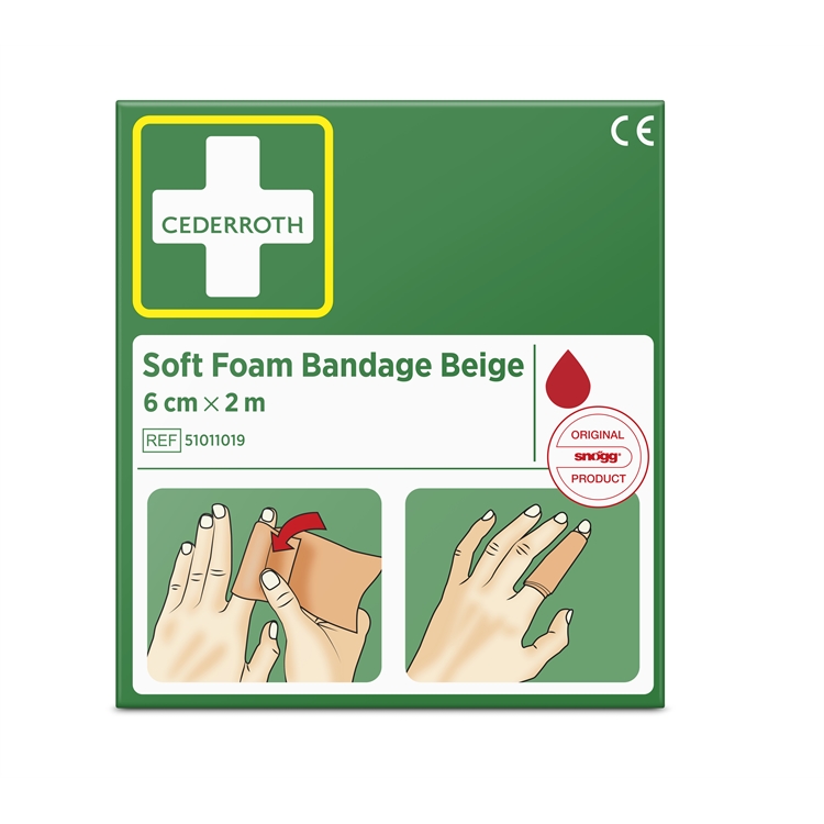 Laastari Cederrothsoft beige 6cmx2m - 2