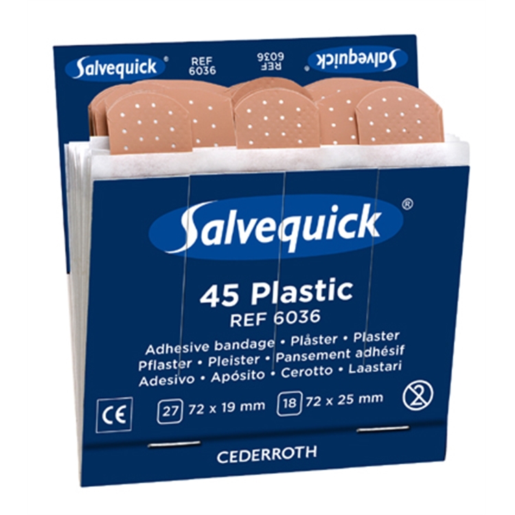 Muovilaastari Salvequick 6036 6x45 kpl - 2