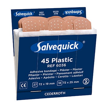 Muovilaastari Salvequick 6036 6x45 kpl