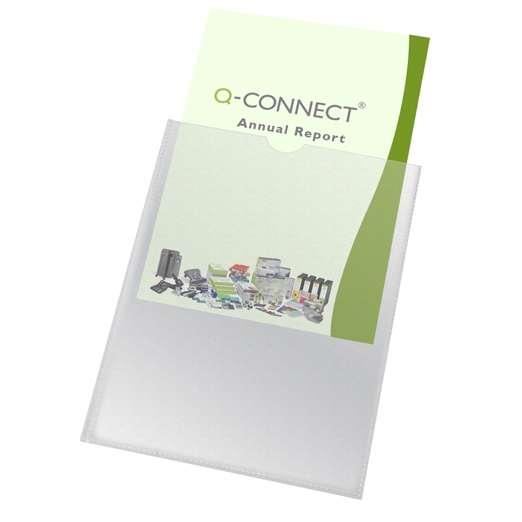 Muovitasku Q-Connect A4 PP150 LS/100 - 2